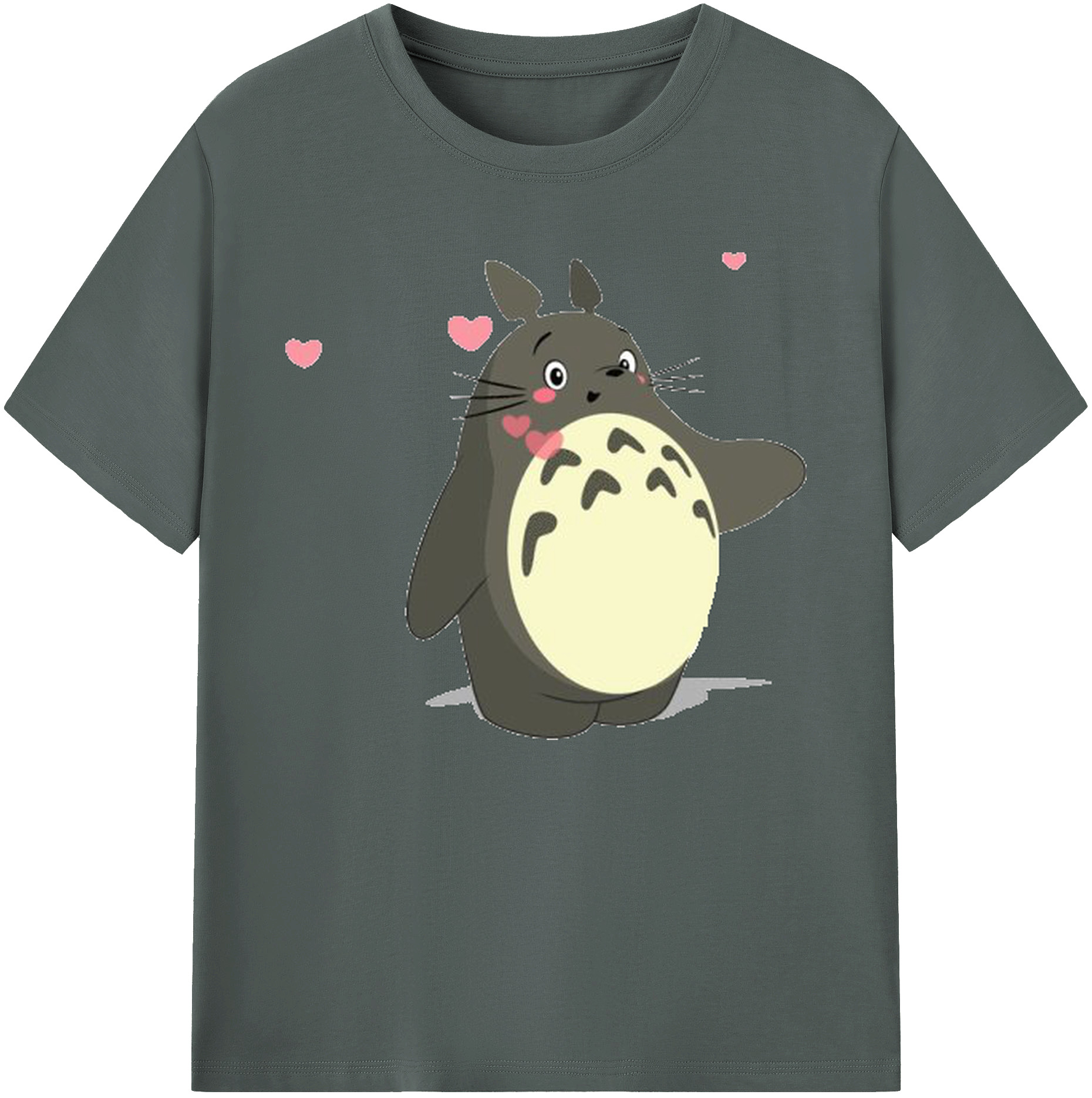 （画像用） となりのトトロ 草壁メイ 草壁サツキ My Neighbor Totoro Satsuki Kusakabe Mei Kusakabe 綿100％ メンズ半袖Tシャツ｜肌触りやわらか＆通気性